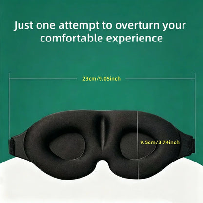 Sleep Mask, 3D Contour Cup Without Eye Pressure, Blackout Sleep Mask, With Adjustable Night Mask for Flight, Travel, Nap