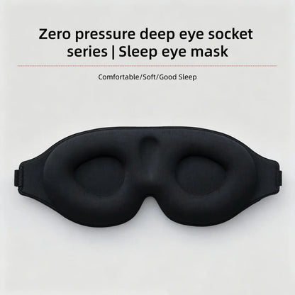 Sleep Mask, 3D Contour Cup Without Eye Pressure, Blackout Sleep Mask, With Adjustable Night Mask for Flight, Travel, Nap